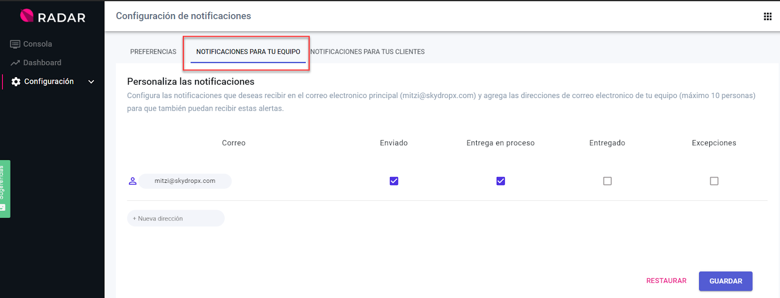 Lanzamientos: Notificaciones Múltiples 1