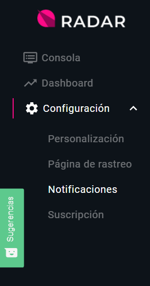 Lanzamientos: Notificaciones de excepción por envío 0