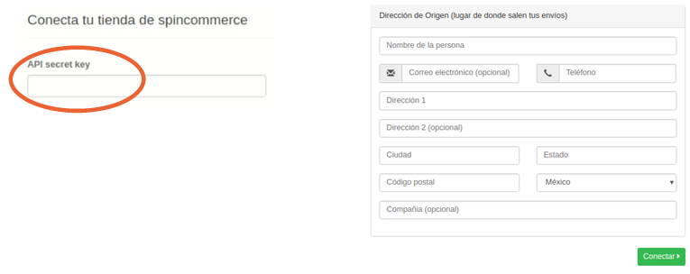 Features: ¿Cómo integrar Spincommerce a mi cuenta Skydopx? 1